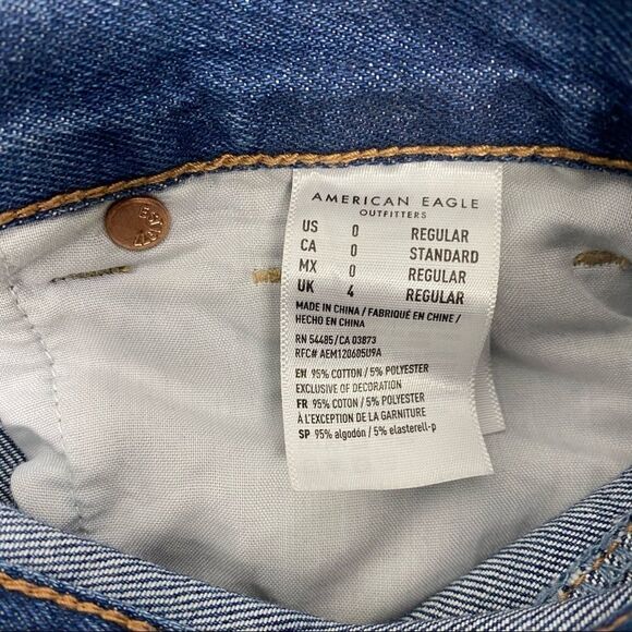 American Eagle Womens Mom Jean size 0 - Picture 6 of 9